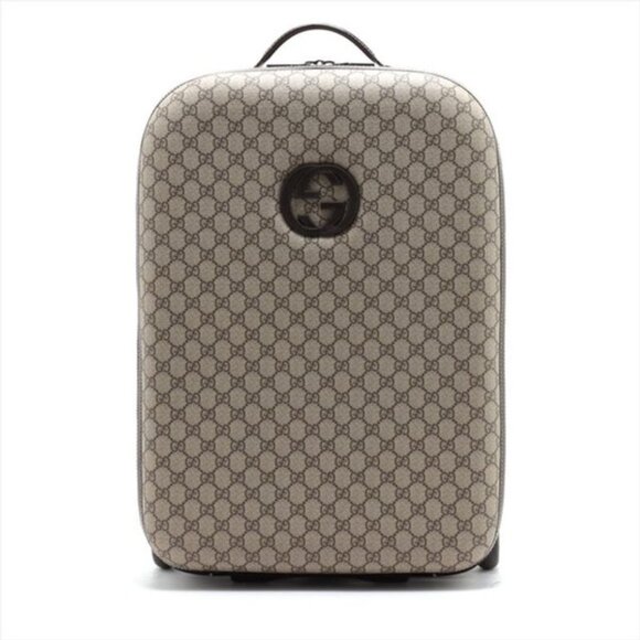 Gucci Tom Ford Canvas Y2K GG Leather Carry On Compliant Suitcase - Picture 2 of 13